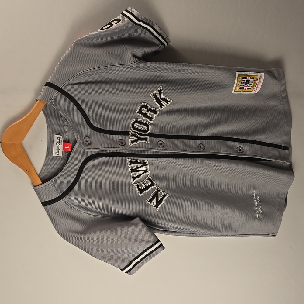 New York Yankees '99 Negro League Official Baseball Jersey Youth Sz L  Throwback